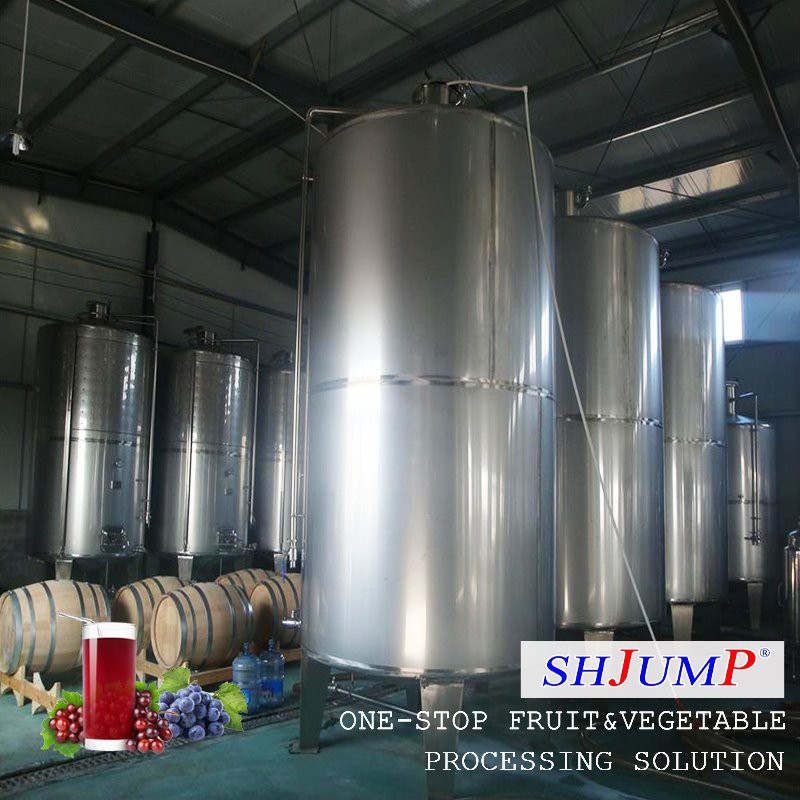 Ligne de traitement de jus de raisin